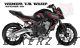 Complete 3M™ Honda CB650F Decal Sticker Kit - HRC Black