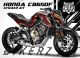 Complete 3M™ Honda CB650F (2017) Decal Sticker Kit - IRON RACE