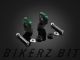 Bar Clamp Set (use with BIKERS' FATBAR, 28.6 mm.) - Green