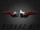 Folding Adjustable Front Brake-Clutch Lever - Red
