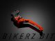 Premium Folding Adjustable Clutch Lever 01 - Orange