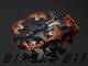 Adjustable License Plate Support - Orange