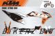 Decal Sticker Kit - SHIFT (White) for KTM Six Days (300tpi, 350exc-f, 500exc-f)