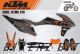 Decal Sticker Kit - Gray for KTM Six Days (300tpi, 350exc-f, 500exc-f)