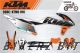 Decal Sticker Kit - SONIC (Gray) for KTM Six Days (300tpi, 350exc-f, 500exc-f)