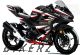 Complete 3M™ Kawasaki Ninja 400 Decal Sticker Kit - MONSTER (Red)