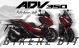 Honda ADV350 Decal Sticker Kit - NK73 (Red)