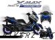 Complete 3M™ Decal Sticker Kit - Sketch (Blue) for Yamaha XMAX CONNECTED ('23-'24)