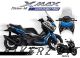 Decal Sticker Kit - Sketch (Light Blue) for Yamaha XMAX CONNECTED ('23-'24)