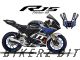 Complete 3M™ Decal Sticker Kit - SPEED LINE (Blue) for Yamaha R15M