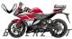 Complete 3M™ Decal Sticker Kit - White/Red for Yamaha YZF R3