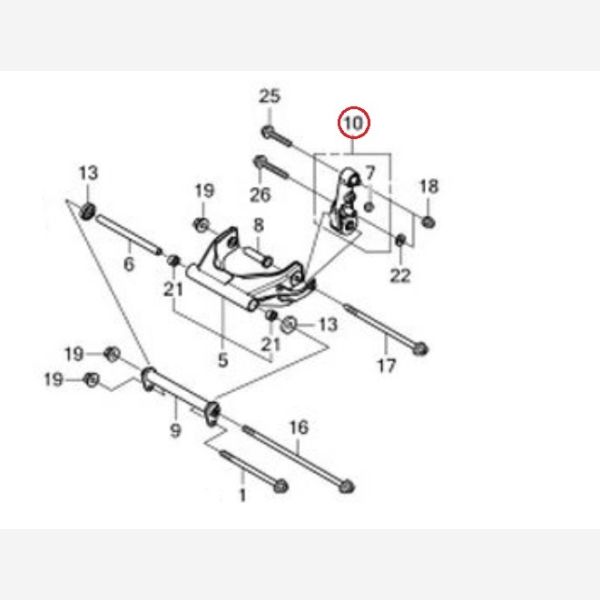 ㅇㄴ Genuine honda spare part 50380-K04-930, ROD COMP,SWING, NSS300AD TH.