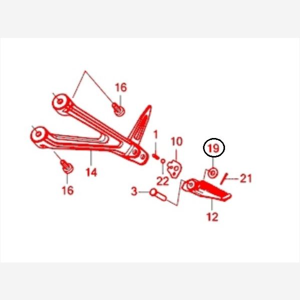 Genuine honda spare part 94101-08000, WASHER 8MM, MTX.