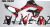 Complete 3M™ Honda CRF300L Decal Sticker Kit - MOTOREX (Red/Black)