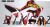 Complete 3M™ Honda CRF300L Decal Sticker Kit - GEICO (Red)