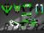 Complete 3M™ Decal Sticker Kit - 230 PROTAPER (Green) for Kawasaki KLX230