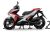 Yamaha Aerox (2019) Silver/Red Decal & Emblem Set
