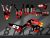 Complete 3M™ Honda CRF300L Decal - 69 BULL (Red) (Euro and USA Headlight Cowl available)