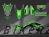 Complete 3M™ Honda CRF300L Decal - 48 FOX (Green) (Euro and USA Headlight Cowl available)