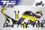 Decal Sticker Kit - WORLD RAID (Yellow) for Yamaha T700