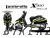 Complete 3M™ Decal Sticker Kit - AB-R 002 (Lime) for Lambretta X-300