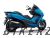 Honda Forza 300 (2015) Blue (B-189C) Plastic Set