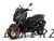 XMAX 300 (2021) Mat Dark Gray Metallic Plastic Parts Set