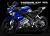 Yamaha YZF R15 (2017) Decal Sticker Kit-Metz Inspire (Blue)