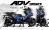 Complete 3M™ Honda ADV 350 ('22-'24) Decal Sticker Kit - CAMOUFLAGE (Blue)