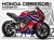 Complete 3M™ Honda CBR650R Decal Sticker Kit - Honda Line Red (Blue Lines)