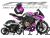 Complete 3M™ Honda CBR650R Decal Sticker Kit - CBR RACING (Pink)