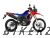 CRF300LR (2025) Red White Sticker Set
