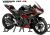 Complete 3M™ Decal Sticker Kit - ECO (red) for Yamaha YZF R3