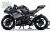 Complete 3M™ Decal Sticker Kit - FIAMM (Gray) for Kawasaki Ninja 400