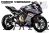 Complete 3M™ Honda CBR650F Decal Sticker Kit - HP4 (Gray)