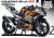 Kawasaki Ninja 400 Decal Sticker Kit-Orange Line