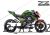 Complete 3M™ Decal Sticker Kit - KRT (Green) for Kawasaki Z800