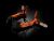 Rear Footrests Set-Orange