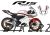 Complete 3M™ Decal Sticker Kit - LINE (White) for Yamaha R15 ('22-'24)