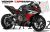Complete 3M™ Honda CBR650F Decal Sticker Kit - RED WHITE