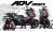Complete 3M™ Honda ADV 350 ('22-'24) Decal Sticker Kit - SHARK (Red)