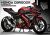 (2019) Decal Sticker Kit - Space Race (Black/Red)