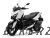 XMAX 300 (2022) White Metallic Plastic Set (1124, WN6)